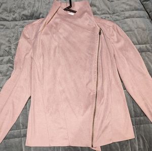 Women's Asymmetrical suede blazer